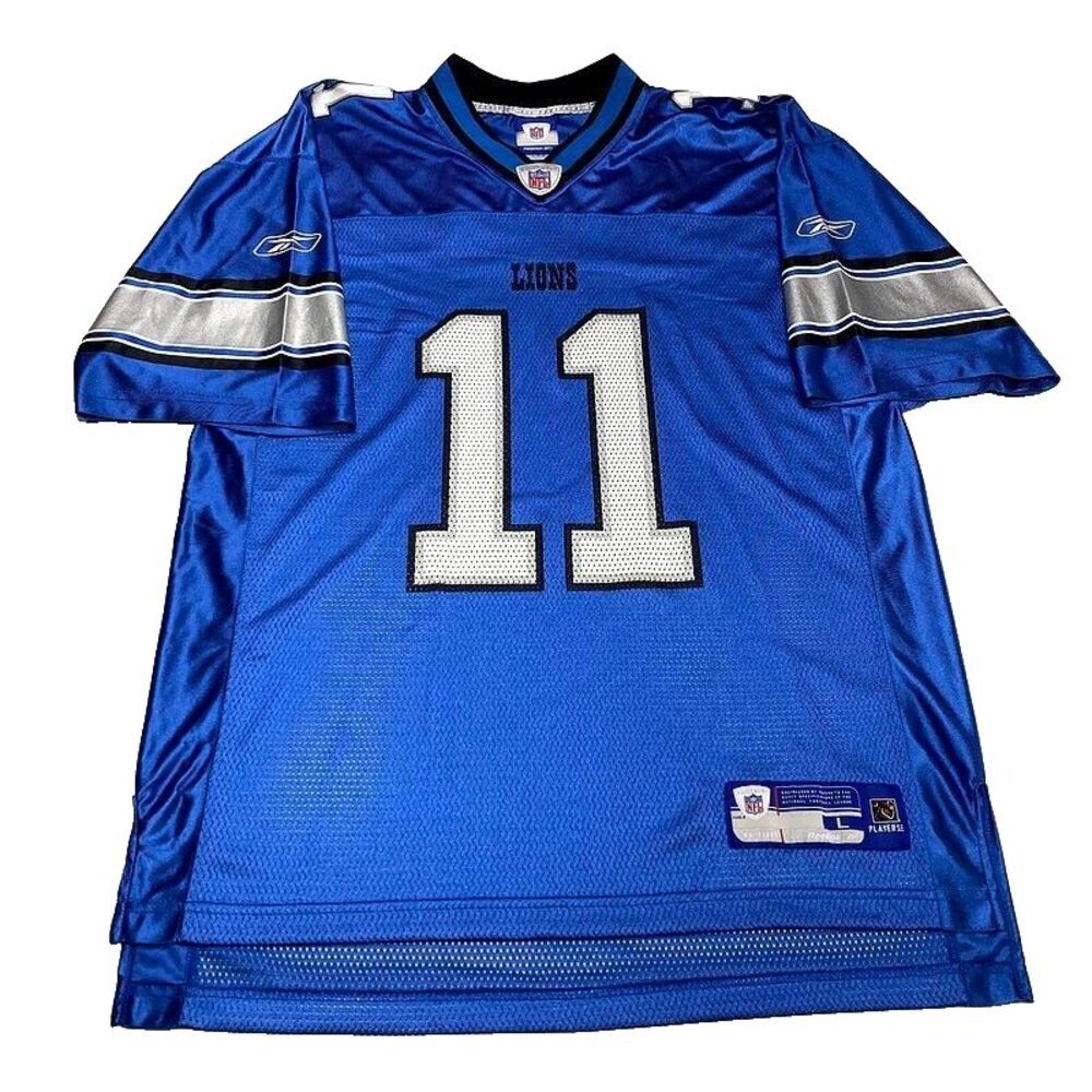 Detroit Lions Roy Williams Reebok Jersey Large Mens NFL Football #11